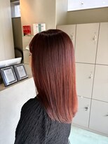 エイト 沖縄豊崎店(EIGHT toyosaki)&nbsp;【EIGHT 豊崎】お客様スタイル_ピンクブラウンストレート