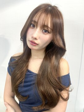 ヴェイン 渋谷(vain) ロングヘアくびれ巻き韓国風レイヤーカット