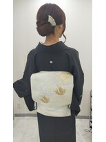 ヘアセットサロン ラシク(LaCQ) 黒留袖のお着付け