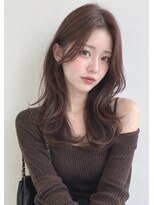 ヘアデザイン アンジェロカフェ(Hair Design Angelo cafe)&nbsp;ゆるふわミディアムレイヤー×ショコラブラウン【10代20代30代】