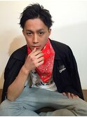 アップバング×ツーブロックショート