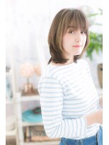 ミック 日暮里店(miq) グラデーションカラーミディ☆伸ばしかけに◎