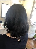 ミディーふんわりデジタルパーマスタイル