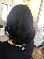 アンプレヴーアジュテ(Impre'vu ajoute)&nbsp;ミディーふんわりデジタルパーマスタイル