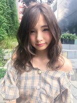 クーエフー(coo et fuu) 20代30代ブランジュカラーショコラアッシュセミロングパーマ