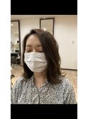 細めのハイライトを全体に!