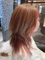 カカフロントオブザミラー(KaKa front of the mirror)&nbsp;ロングウルフ×インナーカラー