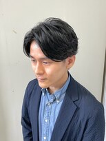 エヌドットバーバー ヒロオ(N.BARBER HIROO)&nbsp;カルマバングパーマ　センターパート＜広尾/恵比寿＞