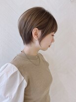 ロンド ストラーダ 心斎橋(Lond strada)&nbsp;ショート×ハイライト白髪ぼかし×マチルダボブ[心斎橋]