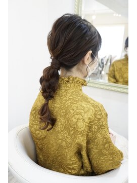 ヘアアンドメイクジップ恵比寿 (Hair&Make ZIP) カジュアルな編み下げ ヘアセット