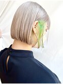 【修】20代30代40代◎透明感カラー×韓国切りぱなしボブ