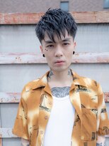 エフエム(FM) バーバー　メンズショート×アップバング×ツーブロック