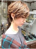 大人ショートボブ/クビレ/絶壁解消/20代30代40代/【荒牧】