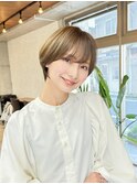 20代30代40代50代/丸みショート/クビレ/前髪あり/表参道