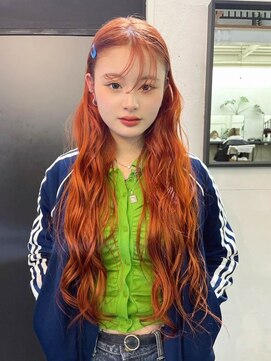 カシェ ホリエ(CACHE HORIE) オレンジ/ブラウン/ウェーブ/スタイル