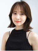 20代30代大人かわいいナチュラル暗髪ゆるめパーマヘア