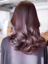 レノラ 本町(LENORA)&nbsp;ウェーブパーマこなれミディ前髪レイヤー薄めバング