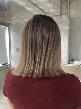 ラック(LUCK) レイヤーロング/バレイヤージュ/シルキーベージュ/船橋