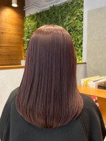 ジールサロン つくば本店&nbsp;【ブリーチなしダブルカラー】ピンクベージュ