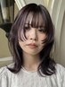 【実優限定】顔まわりカット+透明感イルミナカラー+高濃度水素Tr★￥10700