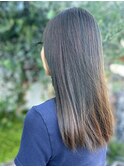 透明感ダークグレージュ/髪質改善ストレート