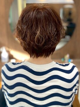 リッチ 菊名店(Rich) ショートパーマ 30代40代 ブラウンベージュ ウェーブヘア 美髪