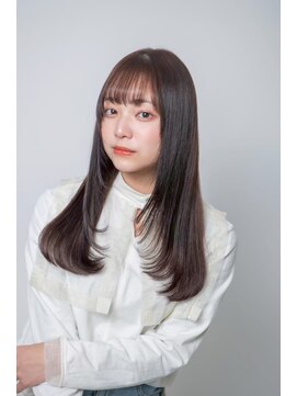 ルフュージュ バイ プロデュース 相模大野店(Refuge by Produce) チョコレートブラウン/レイヤーカット/ストレートロング