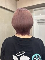 ファビ 渋谷(Fab) くびれヘア/暗めカラー/アプリコットオレンジ/縮毛矯正