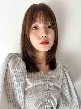 ヘアーアンドファッションシオミエイチ (hair&fashion shiomi H) 小顔に見えるミディアムヘア◎
