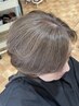 【伸びても白髪気にならない】白髪ぼかしカラー+カット+髪質再生TR ￥12300 