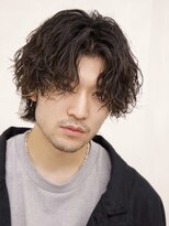 ルーシー 川越(LUCEY)&nbsp;センターパートフェザーパーマシャドウパーマメンズパーマ