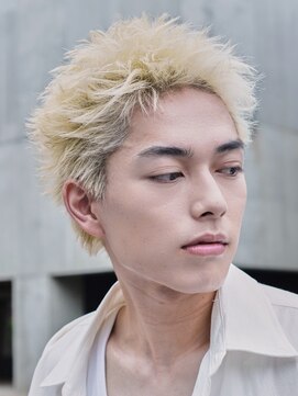 フィフス 仙台(fifth) 仙台スパイキーショートブリーチダブルカラーハイトーン刈り上げ