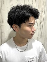 ヨシザワインク バンダイ(YOSHIZAWA Inc. BANDAI)&nbsp;メンズ刈り上げないセンターパート短めデコ狭い髪型清潔感髪型