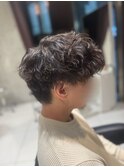 刈り上げマッシュ×ツイストスパイラルパーマ