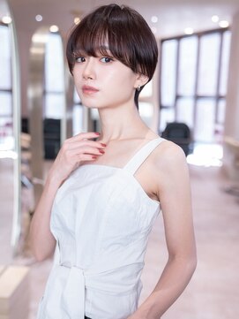 ハバナ 天神(HAVANA) 大人ガーリーショートボブ/似合わせカット/ダークアッシュ