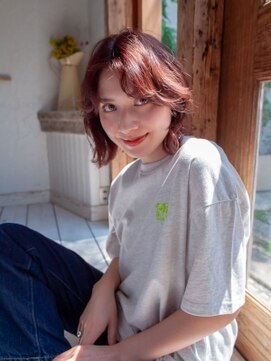 キューブ(HAIR MAKE Cube) 外ハネミディアム