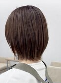 縛れるレイヤーボブ☆透明感ベージュ