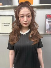 ペレ 梅田(PELE)&nbsp;イメチェン/ピンクベージュ/アンブレラカラー/前髪/梅田