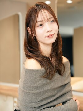 ReFa認定プレミアムサロン 全席個室美容室 Zina ガーデンズ千早【6/27OPEN(予定)】 髪質改善＊グレージュブラウン韓国風ロブ＊美髪【Zina千早】