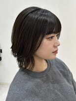 ジーナ 吉塚(Zina)&nbsp;ダークグレージュ×レイヤーボブ【福田】吉塚美容室 髪質改善