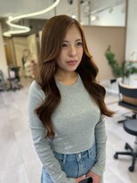 クク(coucou) 大人っぽい前髪長めの髪質改善カラー