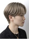 ブロンドニュアンスセンターパート