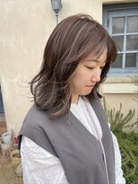 ラポール 蟹江(RAPPORT)&nbsp;【髪質改善】レイヤー×ハイライトの似合わせ小顔セミロング