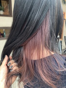 ヘアーメイク アフィーノ(hair make affino) くすみピンク