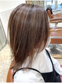 白髪ぼかしハイライト／デザインカラー