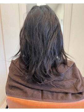 ボクノ(bokuno) セミロング/髪質改善/縮毛矯正/ビフォー