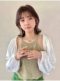 くびれボブ/くびれヘア/顔まわり似合わせ/シースルーバング