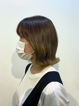 ツイギー 千舟店(TWiGGY) くびれのある切りっぱなしボブ