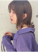 外ハネボブ×ツヤ×透け感ブラウン