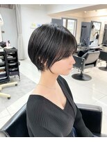 ヴェイン 渋谷(vain)&nbsp;クールショート/アッシュブラック/ハンサムショート/シースルー